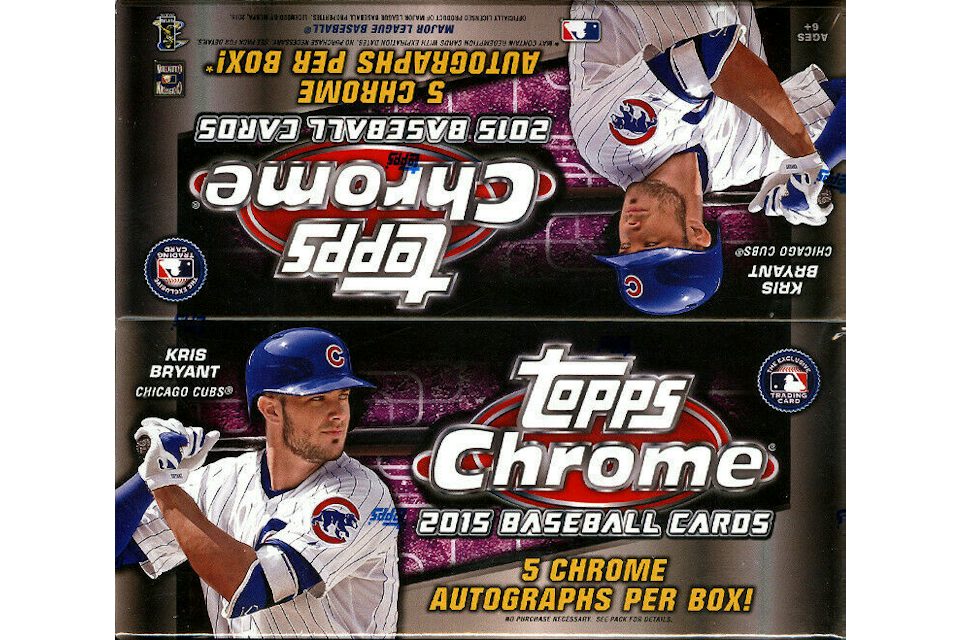 2015 Topps Chrome Jumbo Hobby Box RC Explosion Box