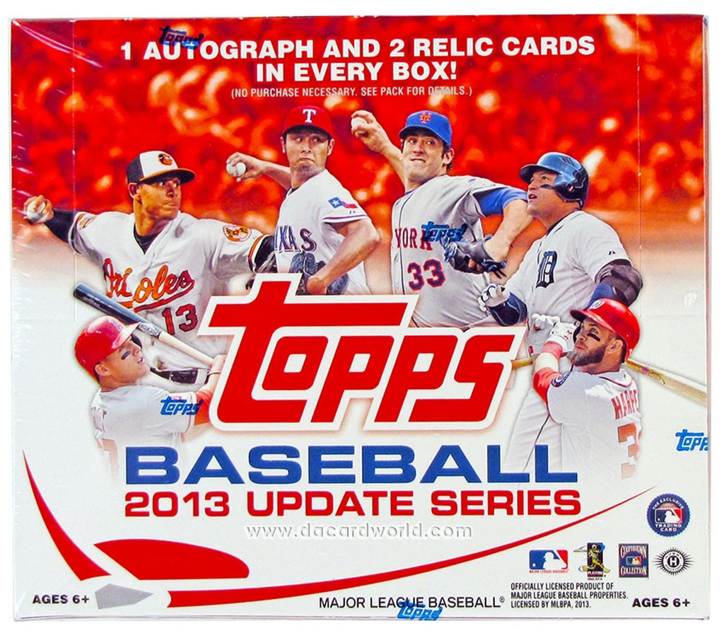 2013 Topps Update Jumbo Hobby Box